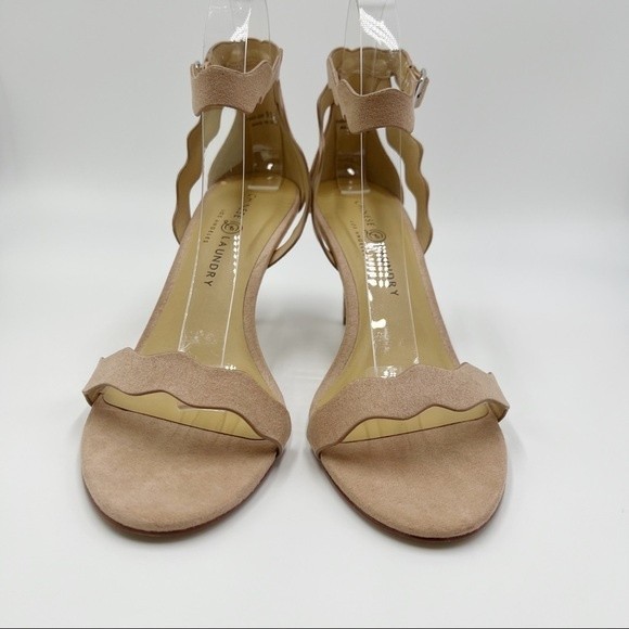 Chinese Laundry Womens Size 9.5 Rubie Dark Nude Vegan Faux Suede Sandals Heels - Picture 3 of 14